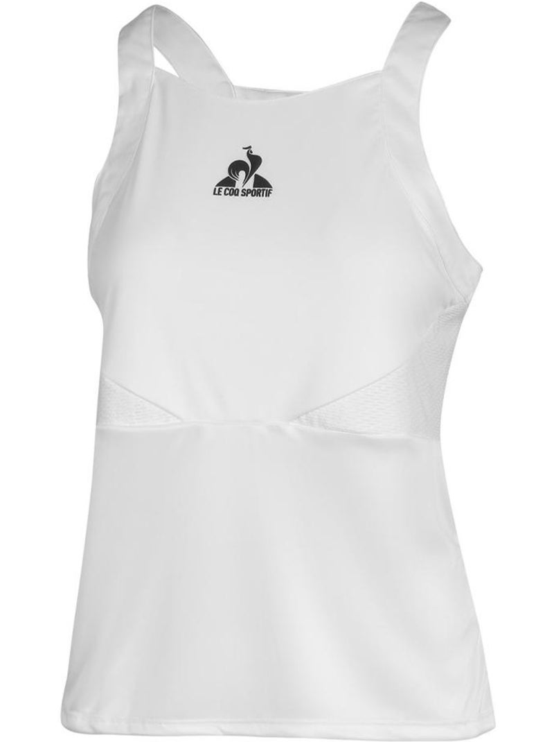 Top de Ténis Branco Le Coq Sportif Pro para Mulher Branco - Kiabi