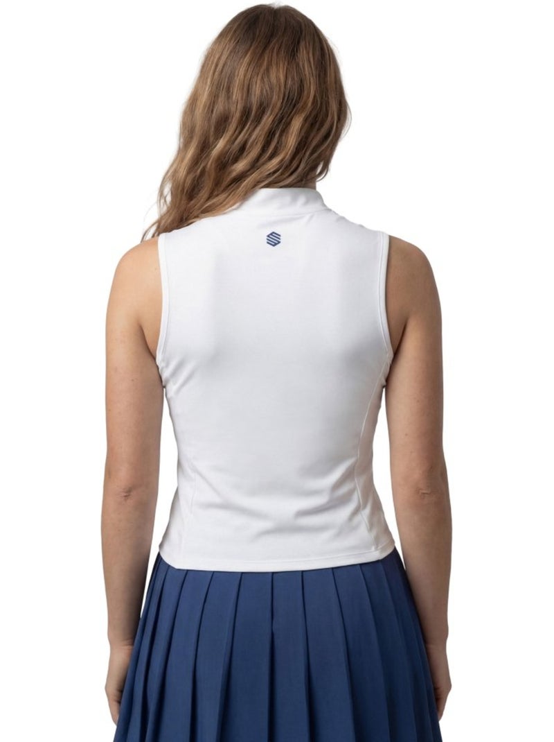 Top de ténis meio fecho mulher Branco - Kiabi