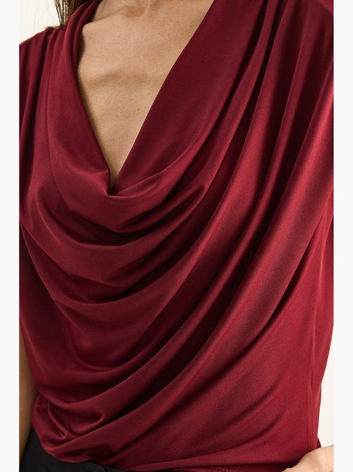 Top decote drapeado lucci - Kiabi Top decote drapeado lucci - Kiabi