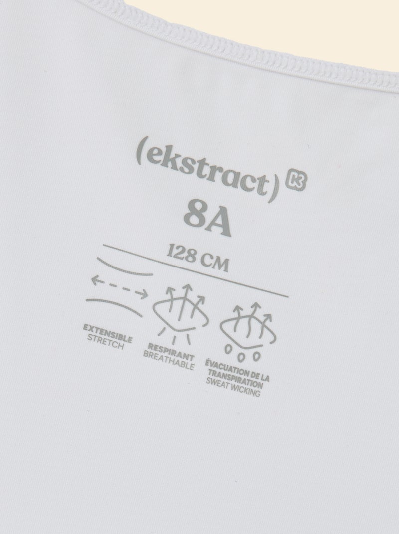 Top desportivo - (ekstract) Branco - Kiabi