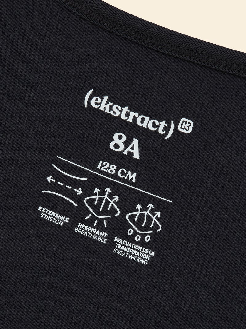 Top desportivo - (ekstract) Preto - Kiabi