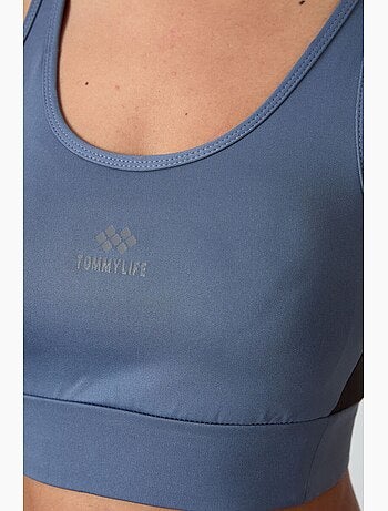 Top desportivo crop justo sem mangas tommy