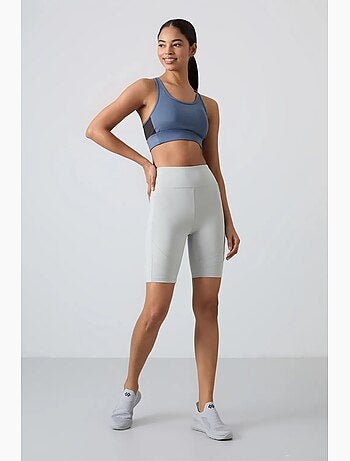 Top desportivo crop justo sem mangas tommy