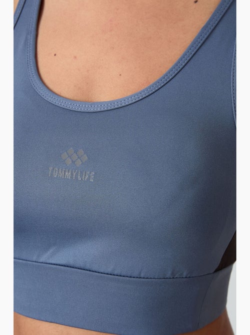 Top desportivo crop justo sem mangas tommy - Kiabi Top desportivo crop justo sem mangas tommy - Kiabi
