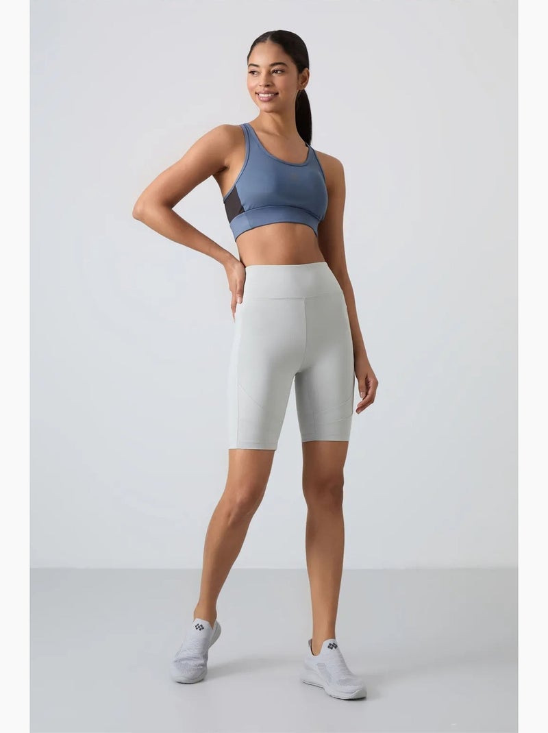 Top desportivo crop justo sem mangas tommy Azul - Kiabi