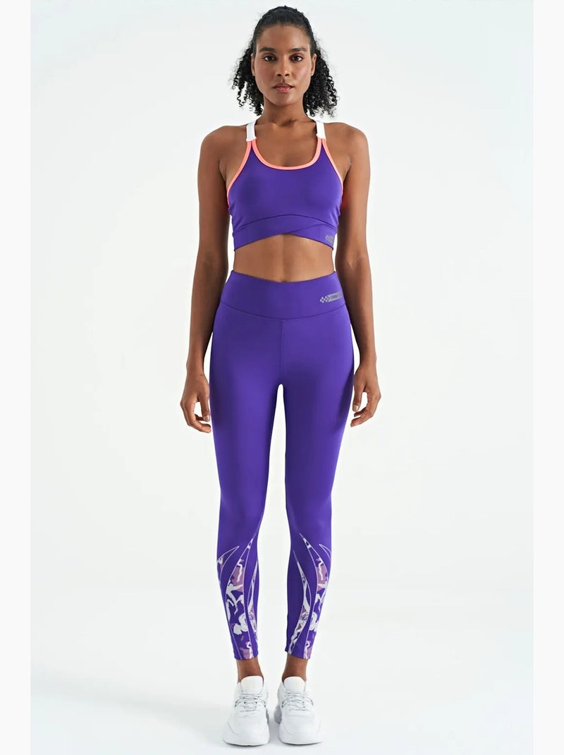 Top desportivo crop justo sem mangas tommy Roxo - Kiabi