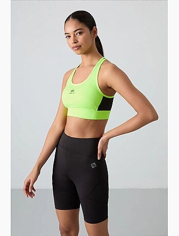Top desportivo crop justo sem mangas tommy