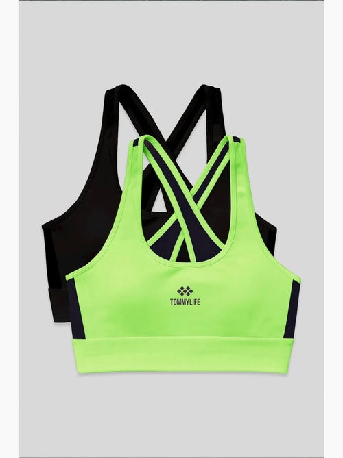 Top desportivo crop justo sem mangas tommy - Kiabi Top desportivo crop justo sem mangas tommy - Kiabi