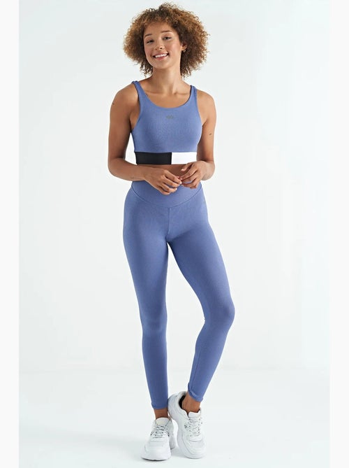 Top desportivo crop sem mangas com blocos de cor tommy - Kiabi Top desportivo crop sem mangas com blocos de cor tommy - Kiabi