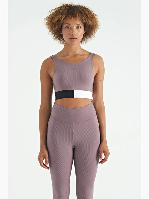 Top desportivo crop sem mangas com blocos de cor tommy - Kiabi Top desportivo crop sem mangas com blocos de cor tommy - Kiabi