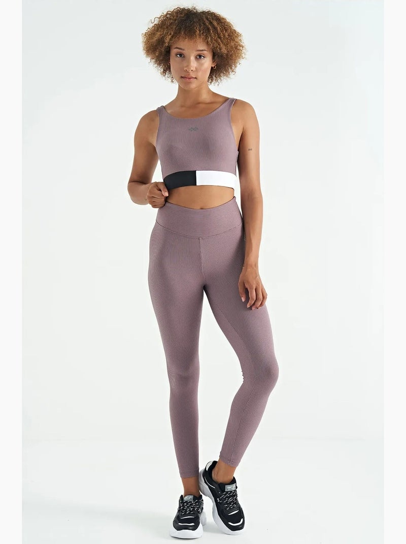 Top desportivo crop sem mangas com blocos de cor tommy Rosa velho - Kiabi