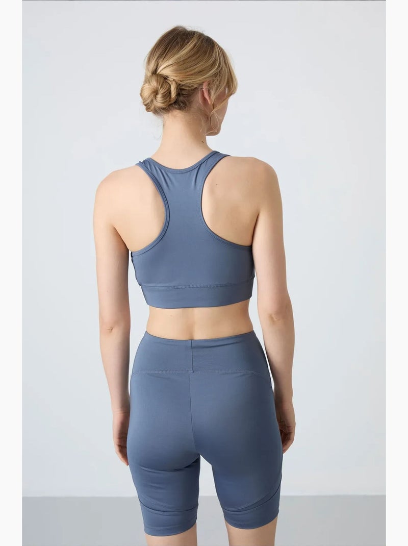 Top desportivo cropped justo sem mangas tommy Azul-marinho - Kiabi