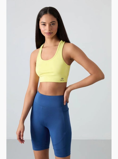 Top desportivo curto justo sem mangas tommy - Kiabi