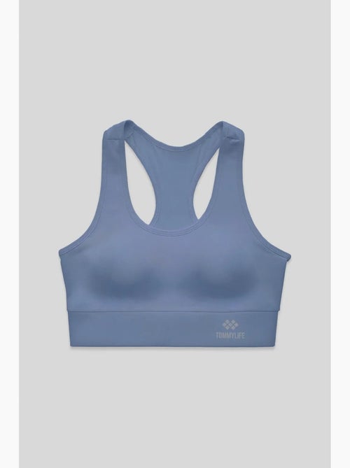 Top desportivo curto justo sem mangas tommy - Kiabi Top desportivo curto justo sem mangas tommy - Kiabi