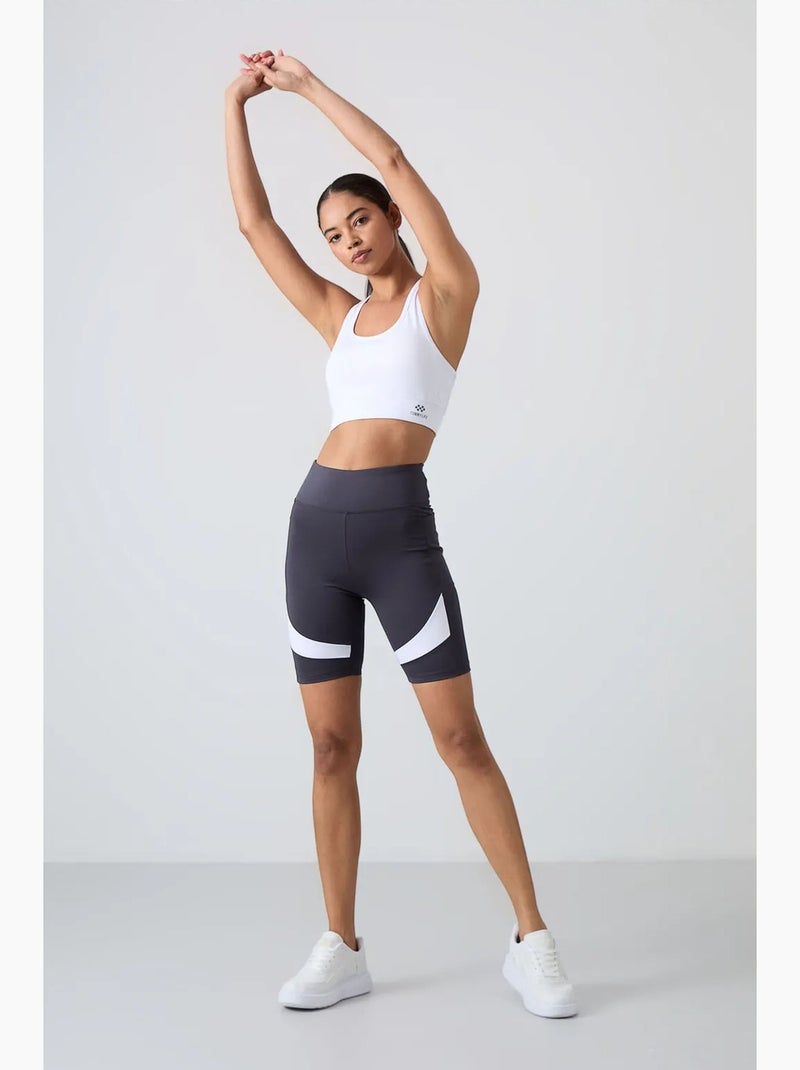 Top desportivo curto justo sem mangas tommy Branco - Kiabi