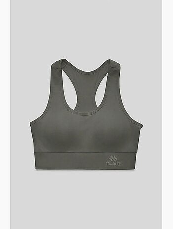 Top desportivo curto justo sem mangas tommy