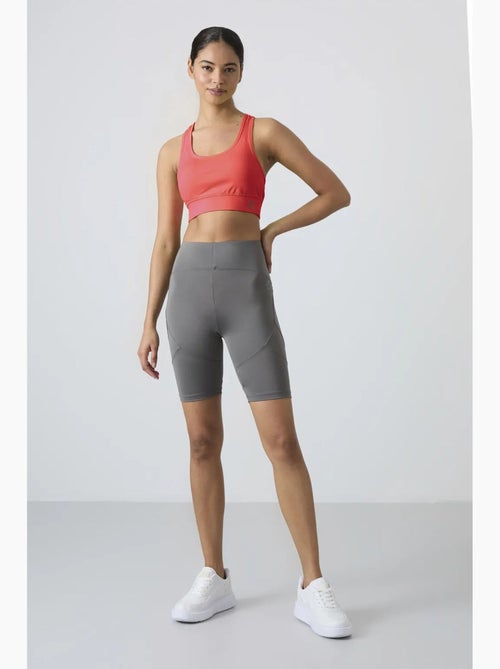 Top desportivo curto justo sem mangas tommy - Kiabi Top desportivo curto justo sem mangas tommy - Kiabi
