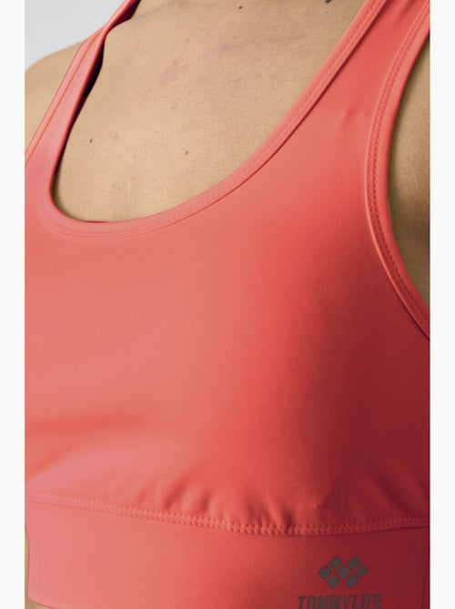 Top desportivo curto justo sem mangas tommy - Kiabi Top desportivo curto justo sem mangas tommy - Kiabi