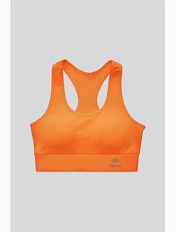 Top desportivo curto justo sem mangas tommy