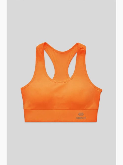 Top desportivo curto justo sem mangas tommy - Kiabi Top desportivo curto justo sem mangas tommy - Kiabi