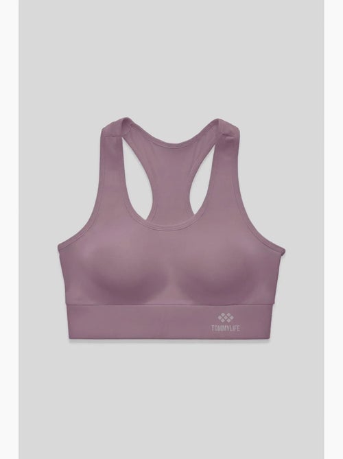 Top desportivo curto justo sem mangas tommy - Kiabi Top desportivo curto justo sem mangas tommy - Kiabi