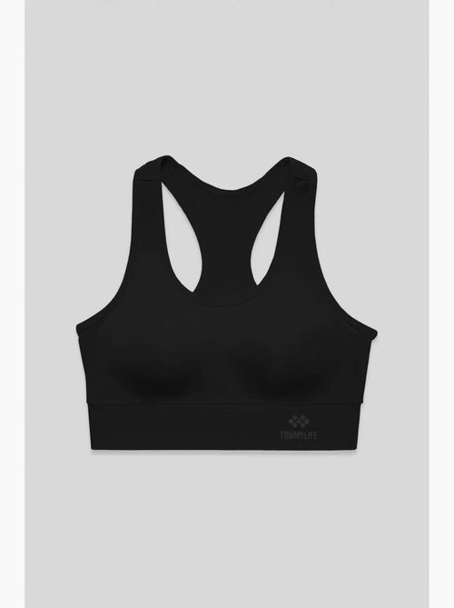 Top desportivo curto justo sem mangas tommy - Kiabi Top desportivo curto justo sem mangas tommy - Kiabi