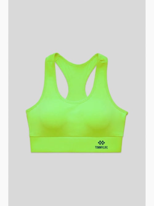 Top desportivo curto justo sem mangas tommy - Kiabi Top desportivo curto justo sem mangas tommy - Kiabi