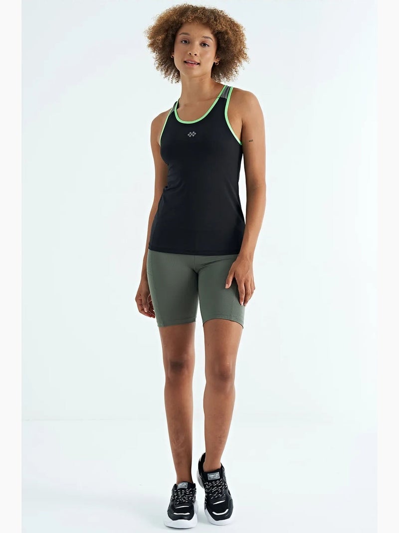 Top desportivo de malha sem mangas tommy Preto - Kiabi