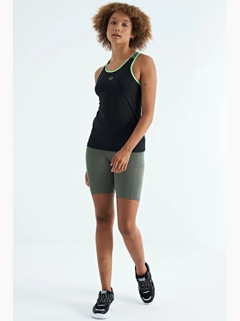 Top desportivo de malha sem mangas tommy Preto - Kiabi