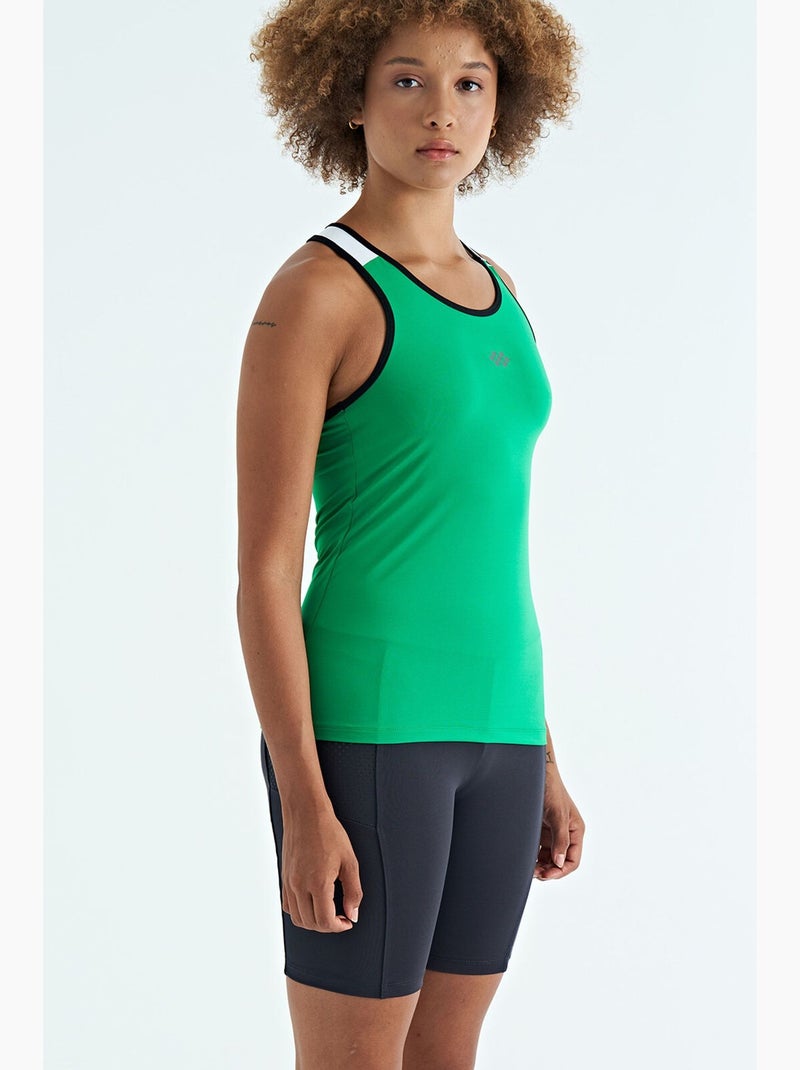 Top desportivo de malha sem mangas tommy Verde - Kiabi