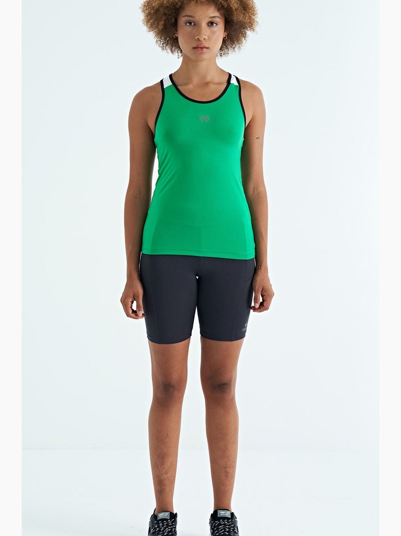 Top desportivo de malha sem mangas tommy Verde - Kiabi