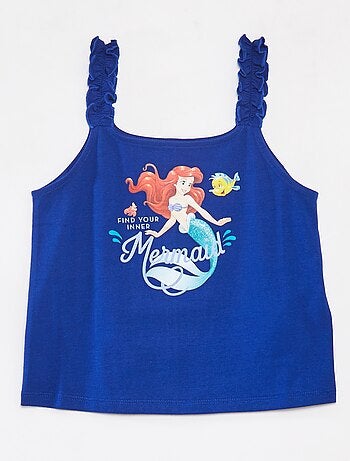 Top 'Disney' com alças com folhos