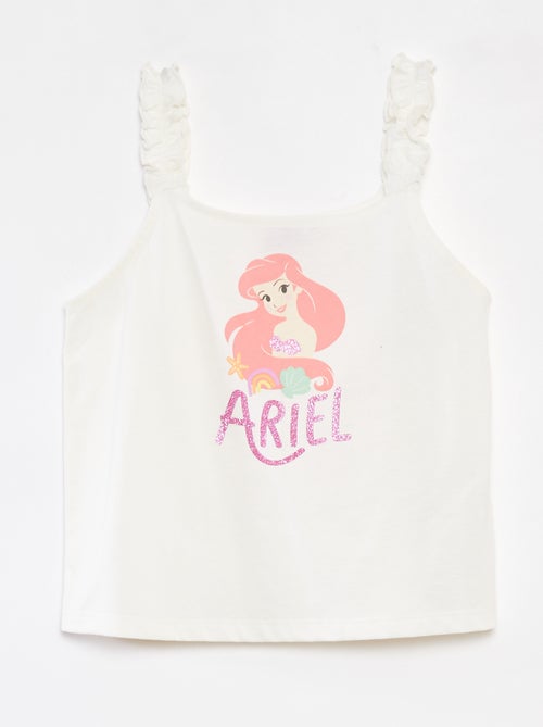 Top 'Disney' com alças com folhos - Kiabi