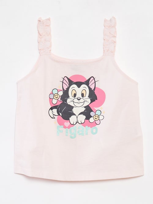 Top 'Disney' com alças com folhos - Kiabi