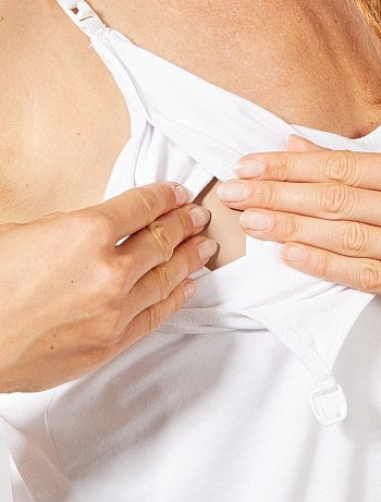 Top em algodão biológico amamentação - Kiabi