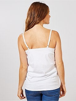 Top em algodão biológico amamentação - Kiabi