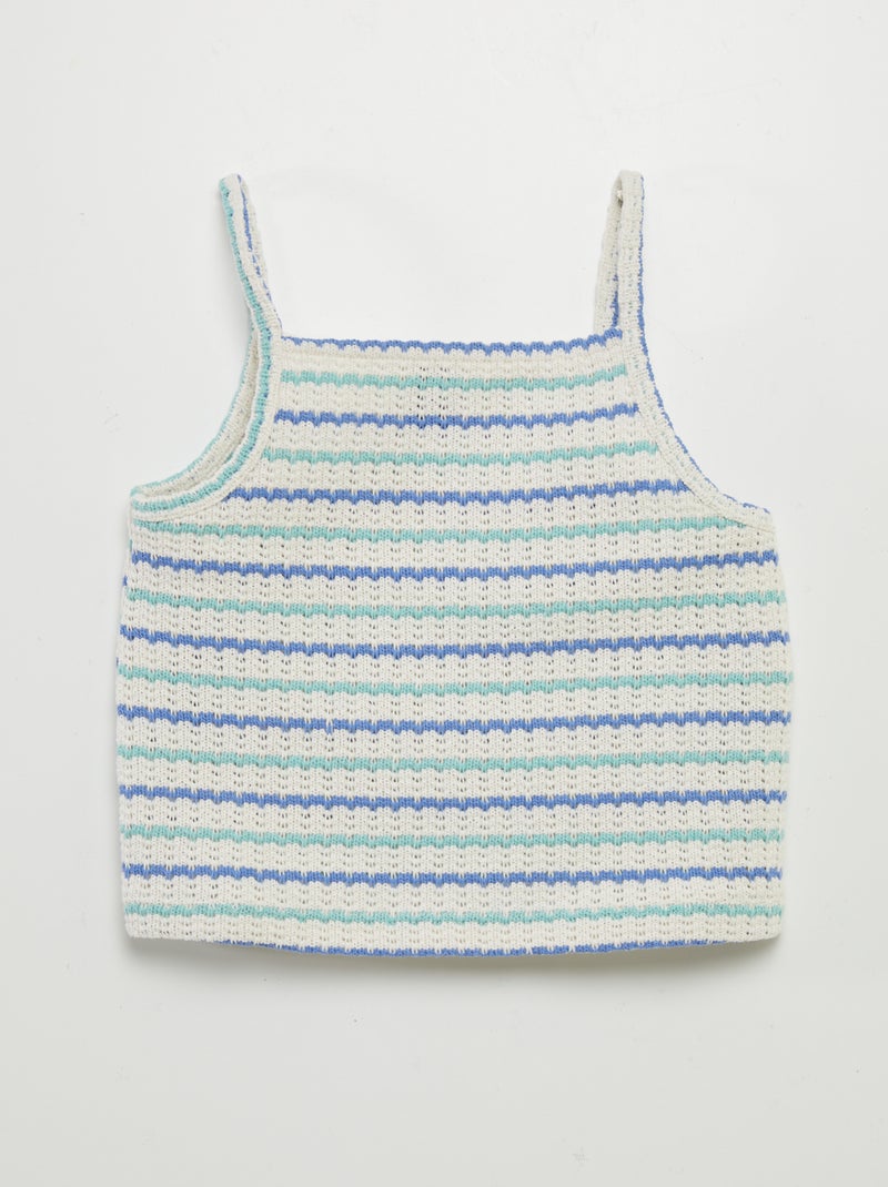 Top em croché BRANCO - Kiabi