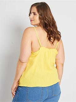 Top em gaze de algodão - Kiabi