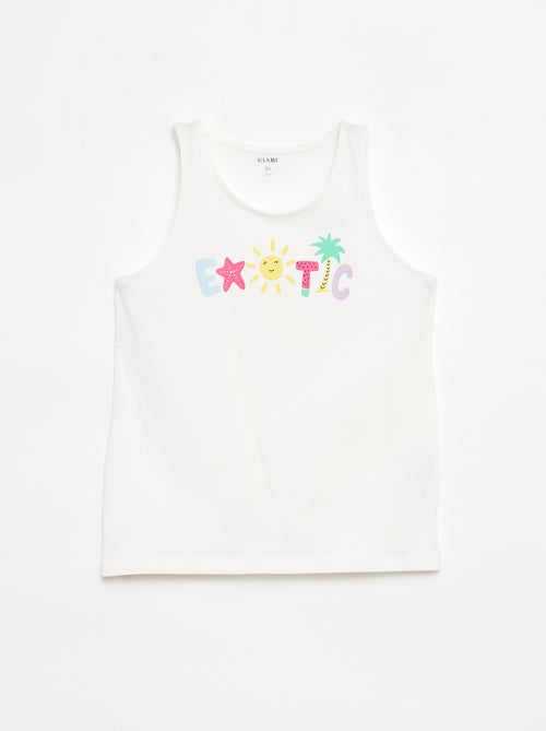 Top em jersey com estampado - Kiabi