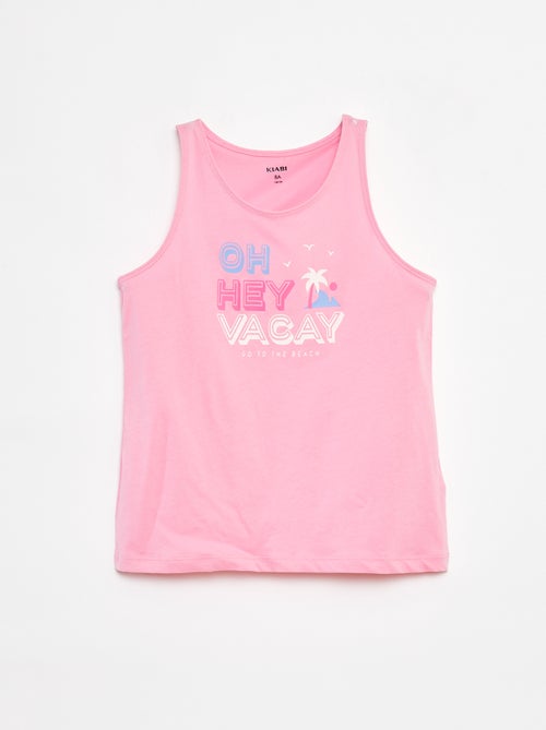 Top em jersey com estampado - Kiabi