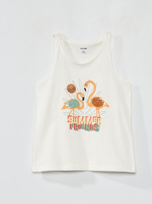 Top em jersey com motivos de fantasia - Kiabi