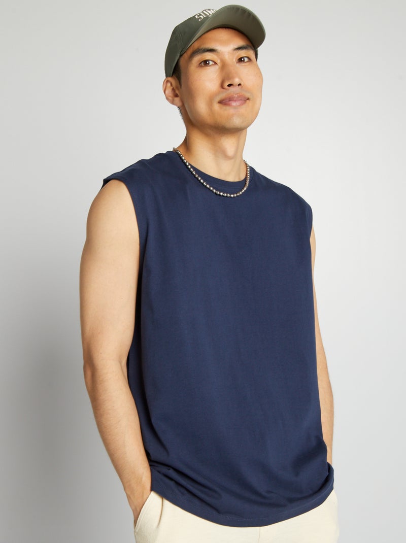 Top em jersey liso PRETO - Kiabi