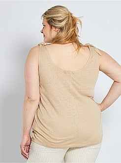 Top em linho - Kiabi