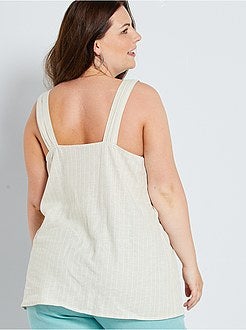 Top em linho - Kiabi