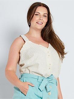 Top em linho - Kiabi