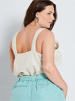 Top em linho - Kiabi