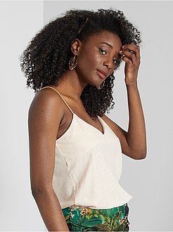 Top em linho - Kiabi