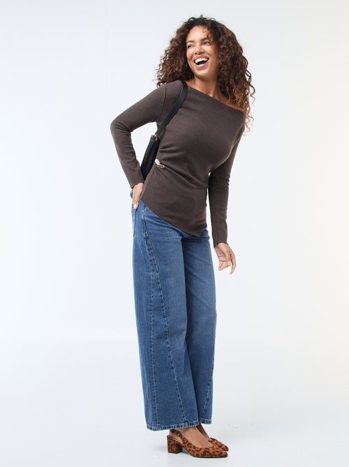 Top em malha assimétrico - Kiabi