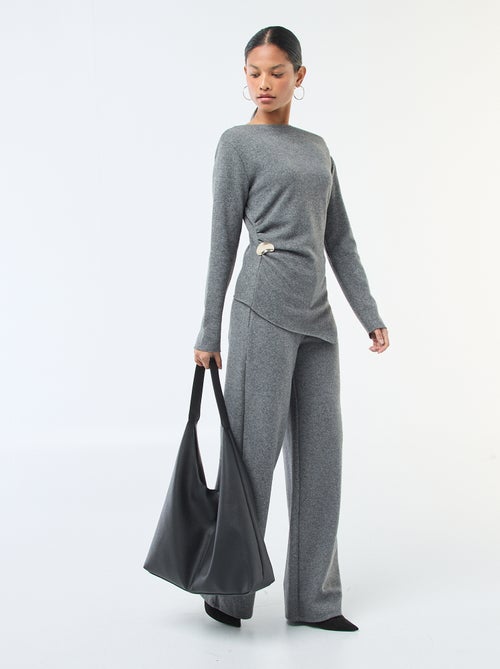 Top em malha assimétrico - Kiabi