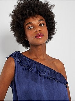 Top em malha crepe - Kiabi